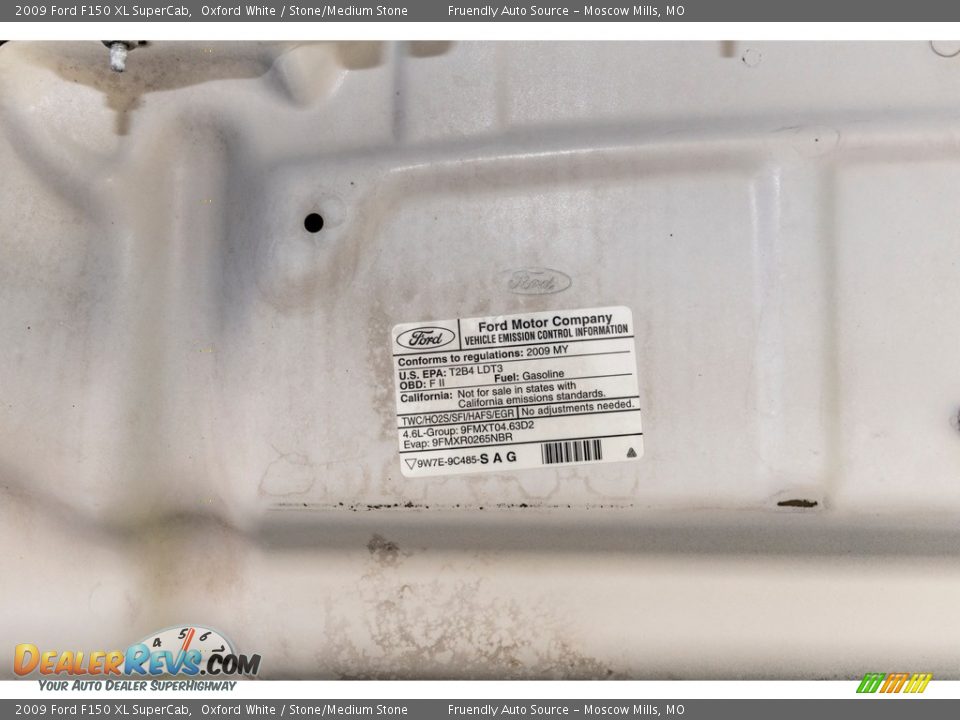 2009 Ford F150 XL SuperCab Oxford White / Stone/Medium Stone Photo #18