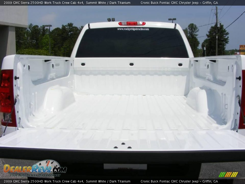 2009 GMC Sierra 2500HD Work Truck Crew Cab 4x4 Summit White / Dark Titanium Photo #10