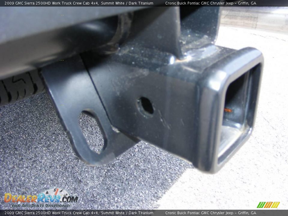 2009 GMC Sierra 2500HD Work Truck Crew Cab 4x4 Summit White / Dark Titanium Photo #11