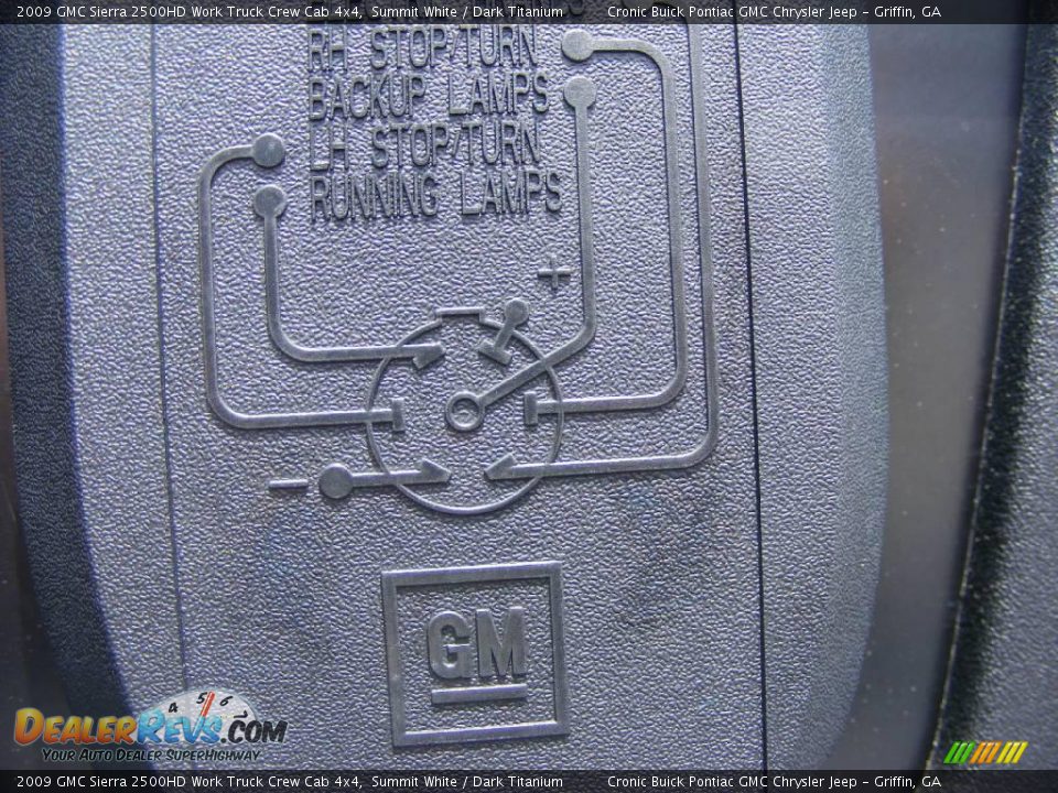 2009 GMC Sierra 2500HD Work Truck Crew Cab 4x4 Summit White / Dark Titanium Photo #12