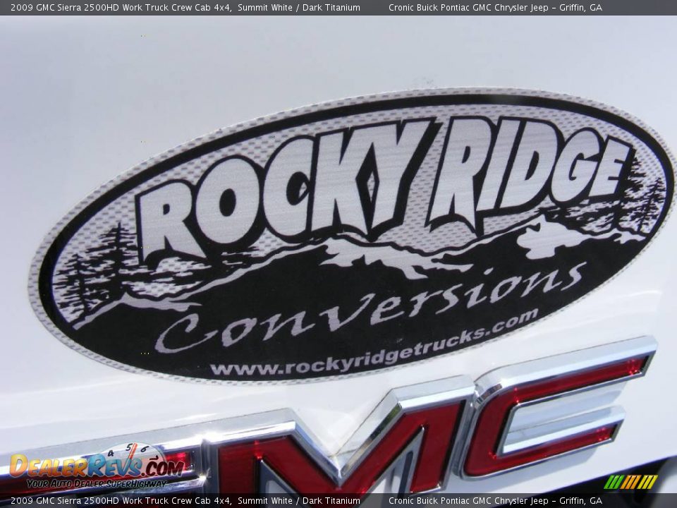 2009 GMC Sierra 2500HD Work Truck Crew Cab 4x4 Summit White / Dark Titanium Photo #13