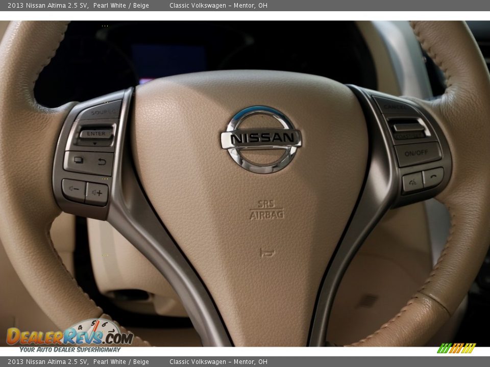2013 Nissan Altima 2.5 SV Pearl White / Beige Photo #6