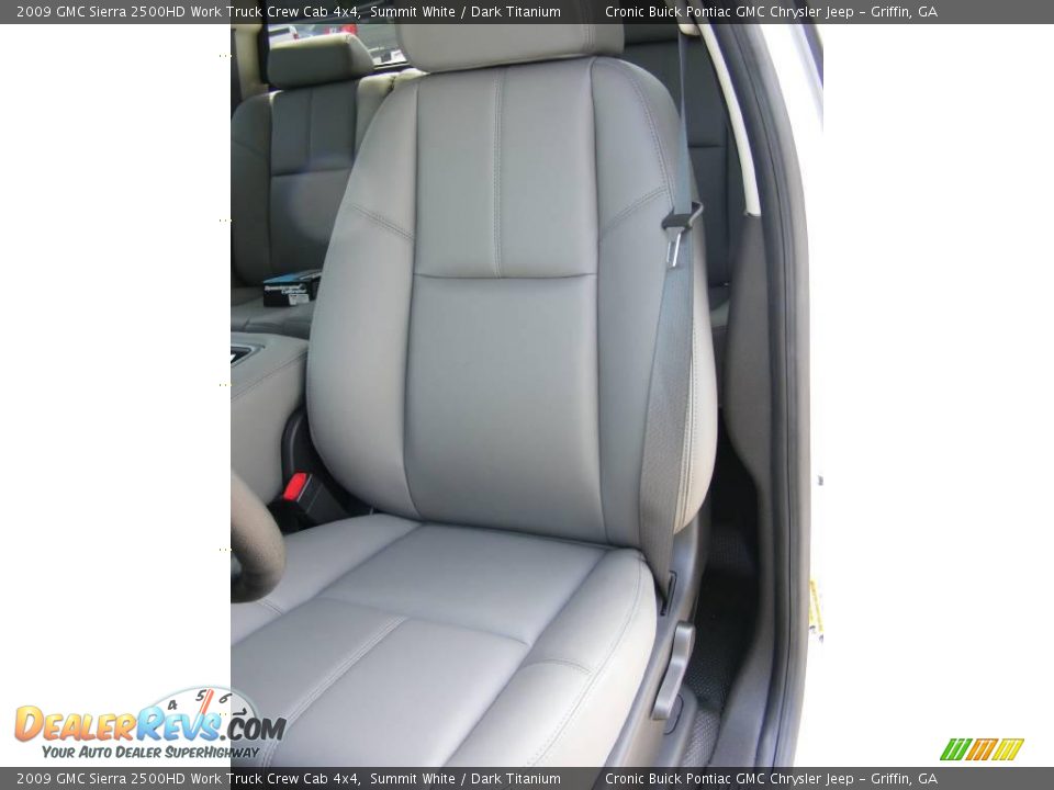 2009 GMC Sierra 2500HD Work Truck Crew Cab 4x4 Summit White / Dark Titanium Photo #17