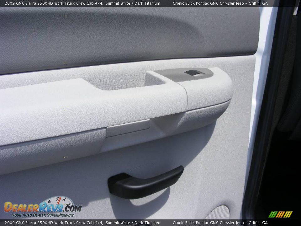 2009 GMC Sierra 2500HD Work Truck Crew Cab 4x4 Summit White / Dark Titanium Photo #20