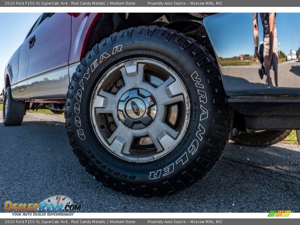 2010 Ford F150 XL SuperCab 4x4 Red Candy Metallic / Medium Stone Photo #2