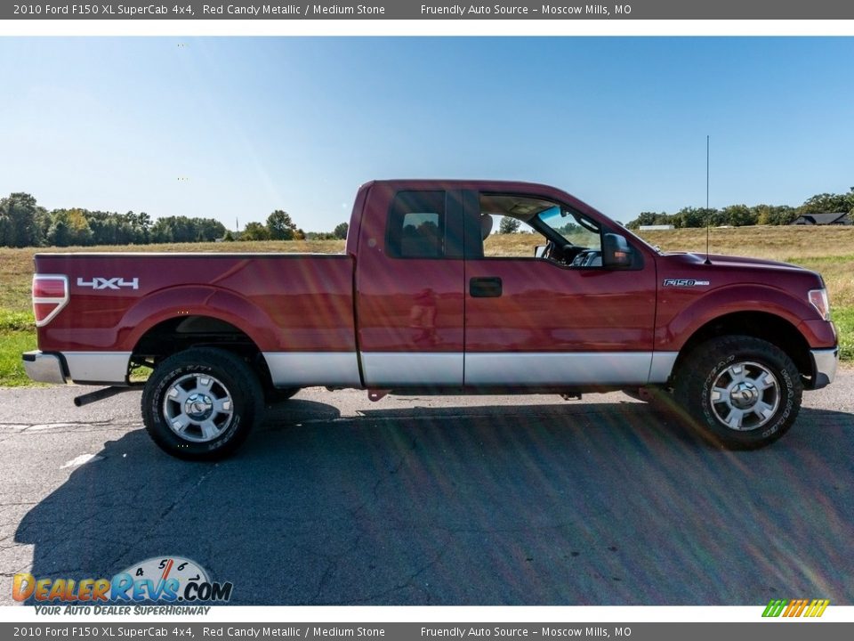 2010 Ford F150 XL SuperCab 4x4 Red Candy Metallic / Medium Stone Photo #3