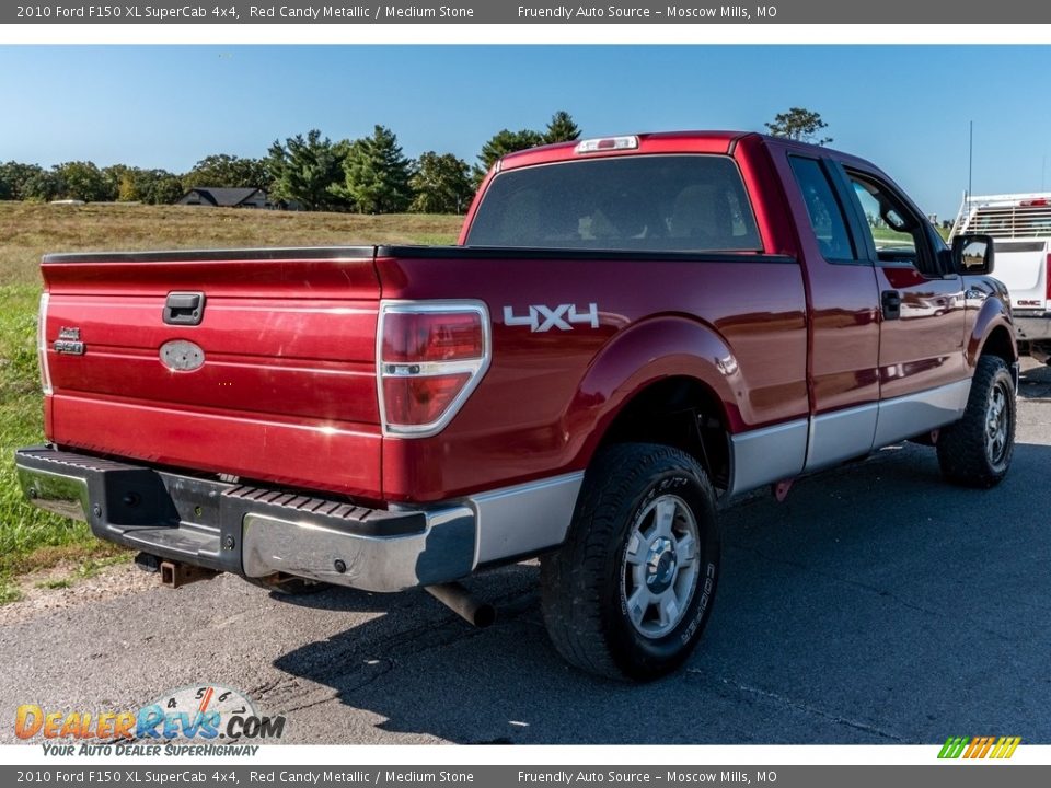 2010 Ford F150 XL SuperCab 4x4 Red Candy Metallic / Medium Stone Photo #4