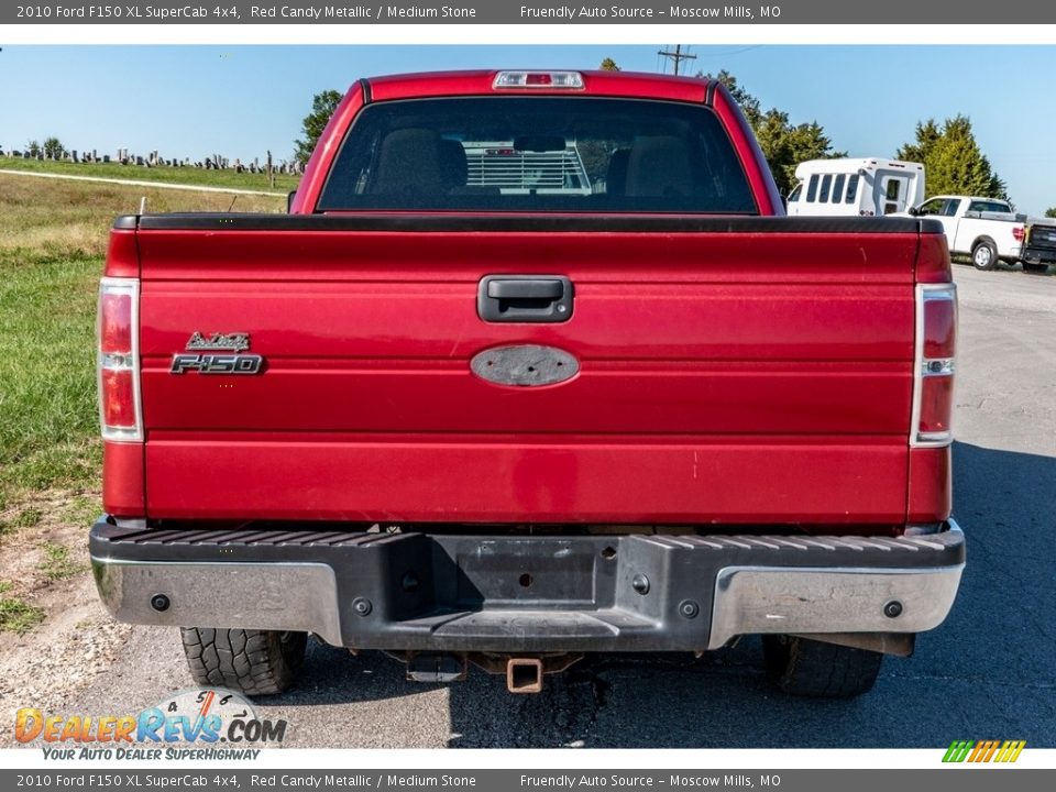 2010 Ford F150 XL SuperCab 4x4 Red Candy Metallic / Medium Stone Photo #5