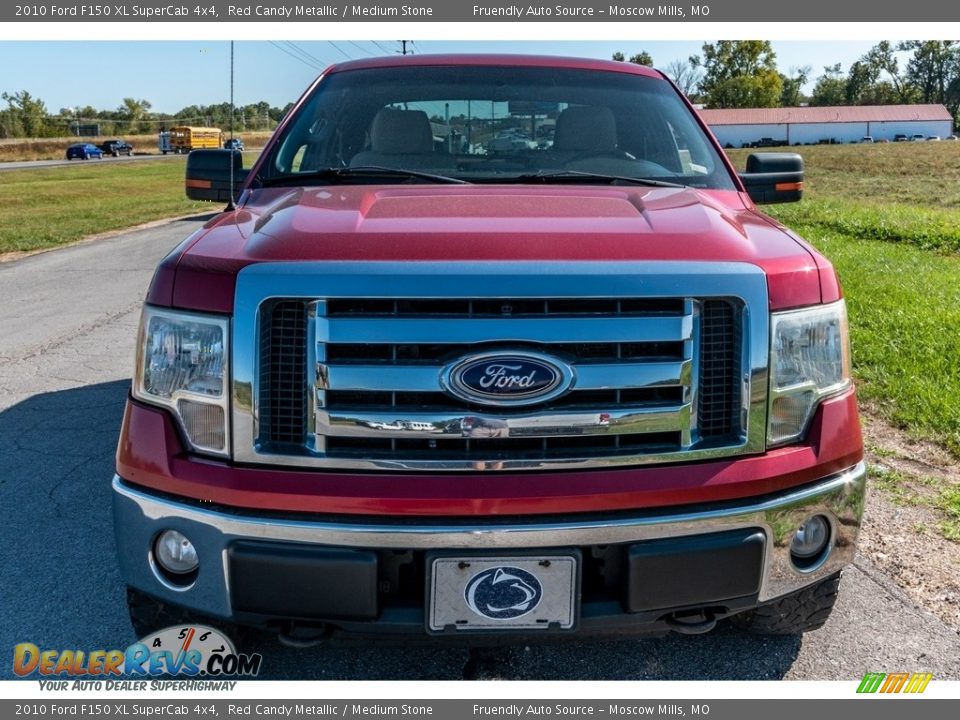 2010 Ford F150 XL SuperCab 4x4 Red Candy Metallic / Medium Stone Photo #9