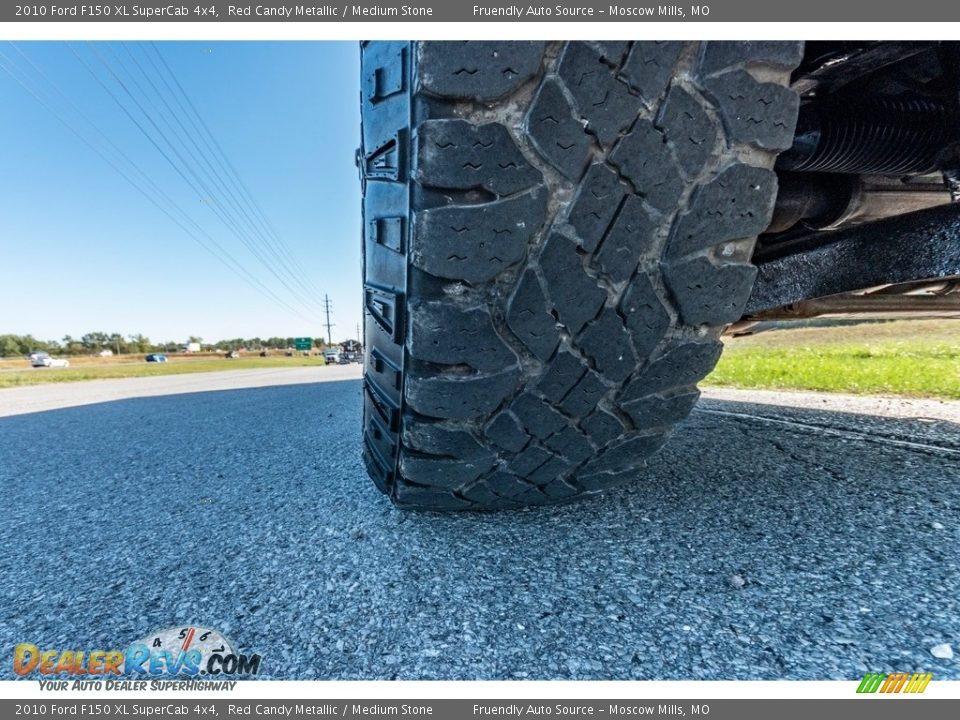 2010 Ford F150 XL SuperCab 4x4 Red Candy Metallic / Medium Stone Photo #11