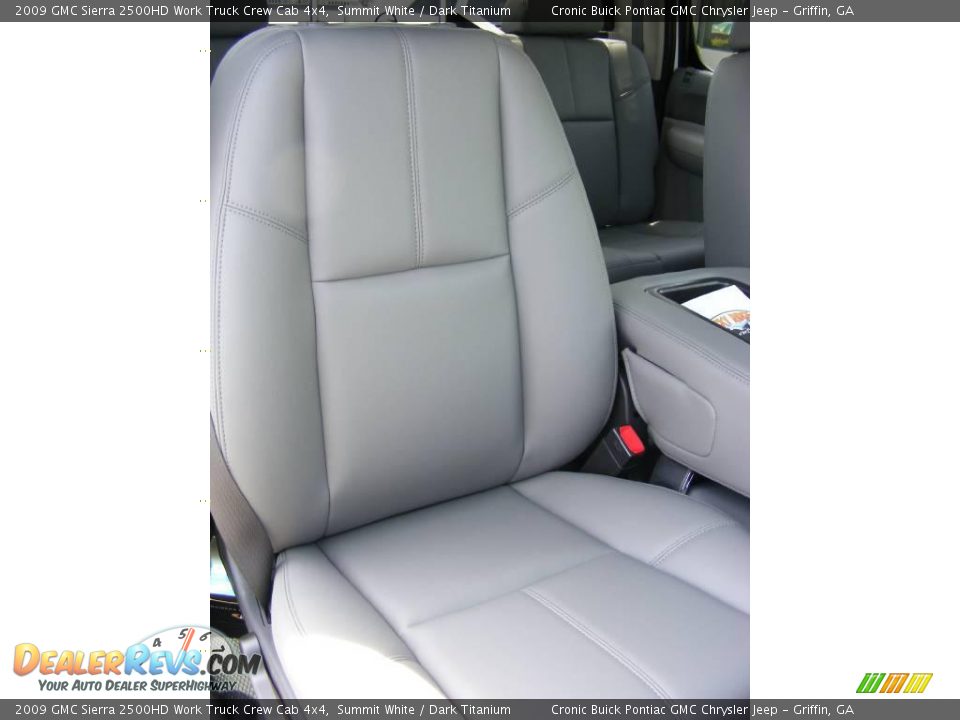 2009 GMC Sierra 2500HD Work Truck Crew Cab 4x4 Summit White / Dark Titanium Photo #23