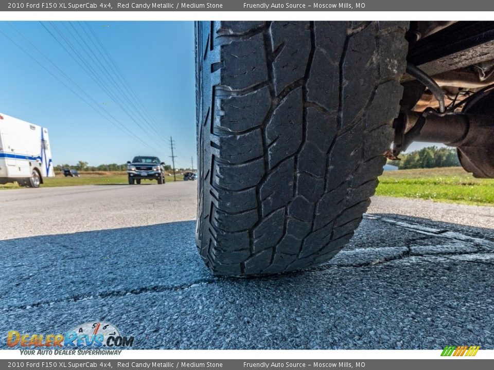 2010 Ford F150 XL SuperCab 4x4 Red Candy Metallic / Medium Stone Photo #12