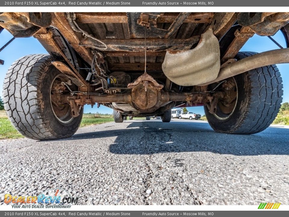2010 Ford F150 XL SuperCab 4x4 Red Candy Metallic / Medium Stone Photo #13