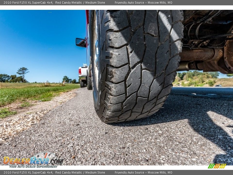 2010 Ford F150 XL SuperCab 4x4 Red Candy Metallic / Medium Stone Photo #14