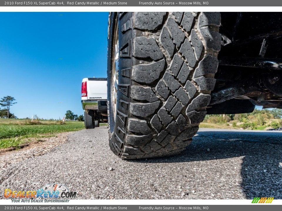 2010 Ford F150 XL SuperCab 4x4 Red Candy Metallic / Medium Stone Photo #15