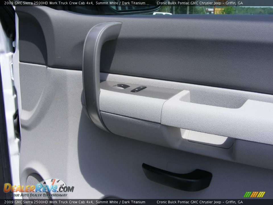 2009 GMC Sierra 2500HD Work Truck Crew Cab 4x4 Summit White / Dark Titanium Photo #24