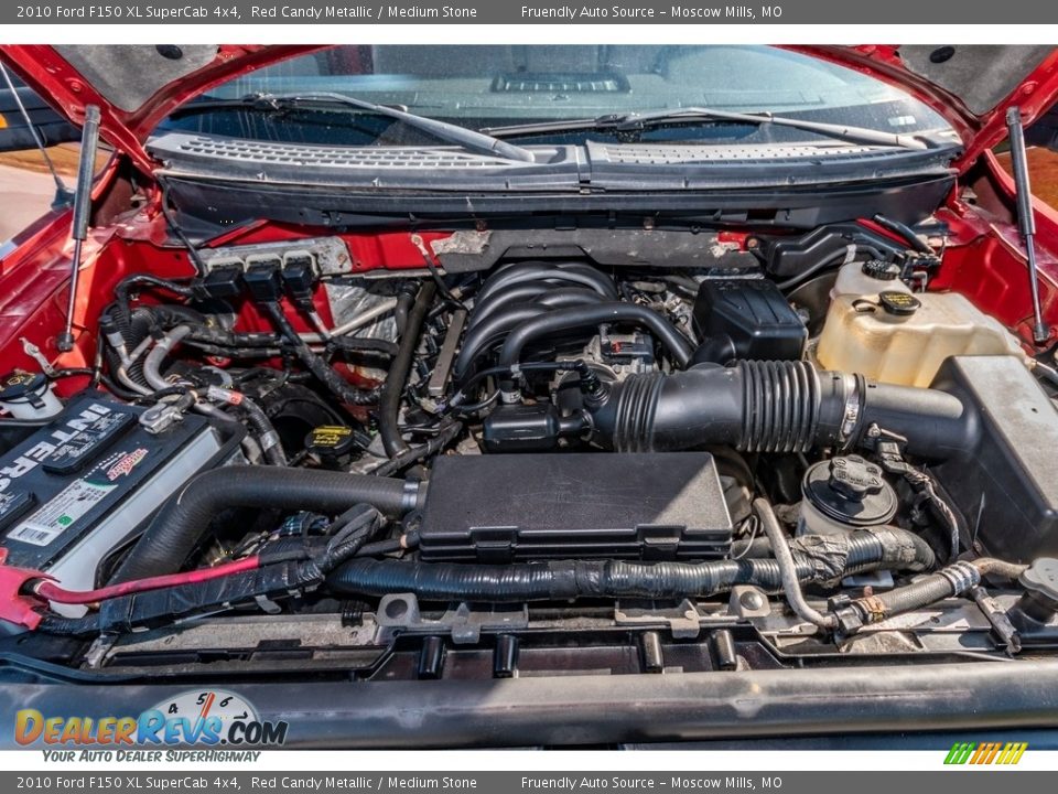 2010 Ford F150 XL SuperCab 4x4 Red Candy Metallic / Medium Stone Photo #16