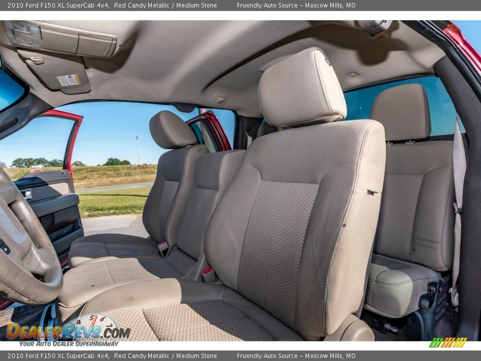 2010 Ford F150 XL SuperCab 4x4 Red Candy Metallic / Medium Stone Photo #18