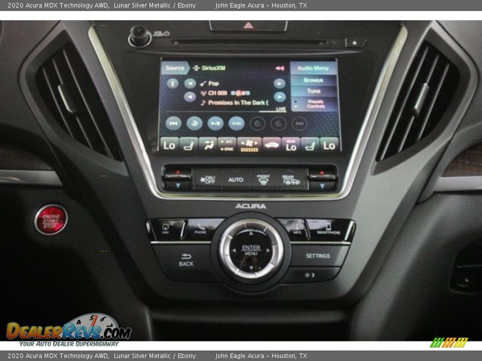 2020 Acura MDX Technology AWD Lunar Silver Metallic / Ebony Photo #28