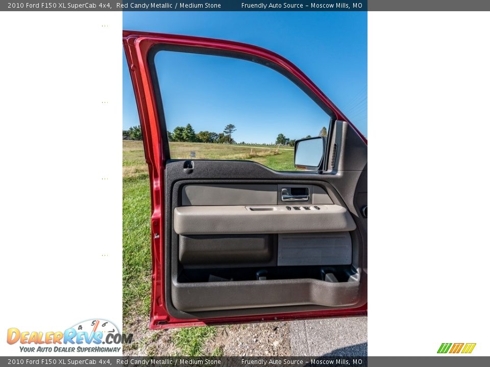 2010 Ford F150 XL SuperCab 4x4 Red Candy Metallic / Medium Stone Photo #22