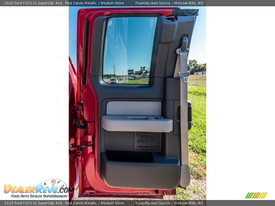 2010 Ford F150 XL SuperCab 4x4 Red Candy Metallic / Medium Stone Photo #23