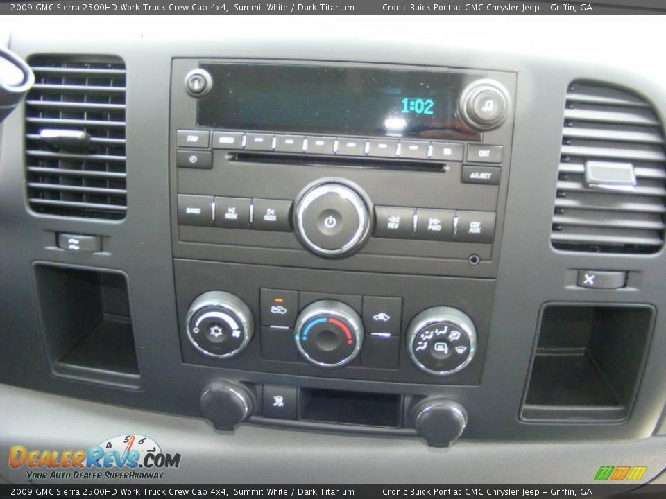 2009 GMC Sierra 2500HD Work Truck Crew Cab 4x4 Summit White / Dark Titanium Photo #26