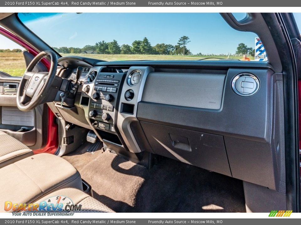 2010 Ford F150 XL SuperCab 4x4 Red Candy Metallic / Medium Stone Photo #27