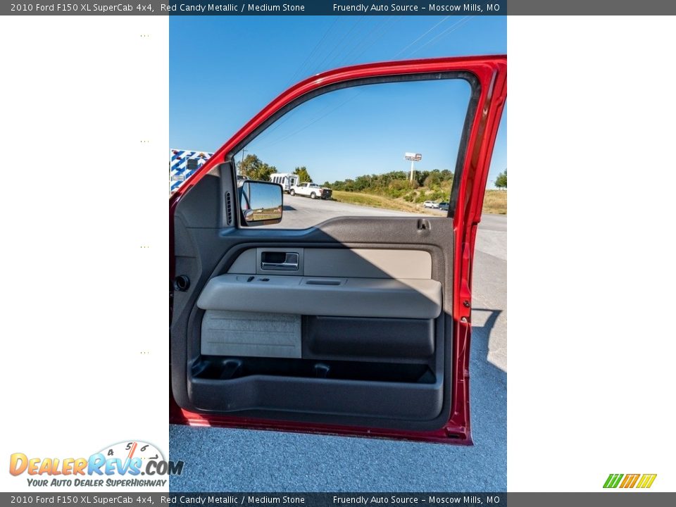 2010 Ford F150 XL SuperCab 4x4 Red Candy Metallic / Medium Stone Photo #29