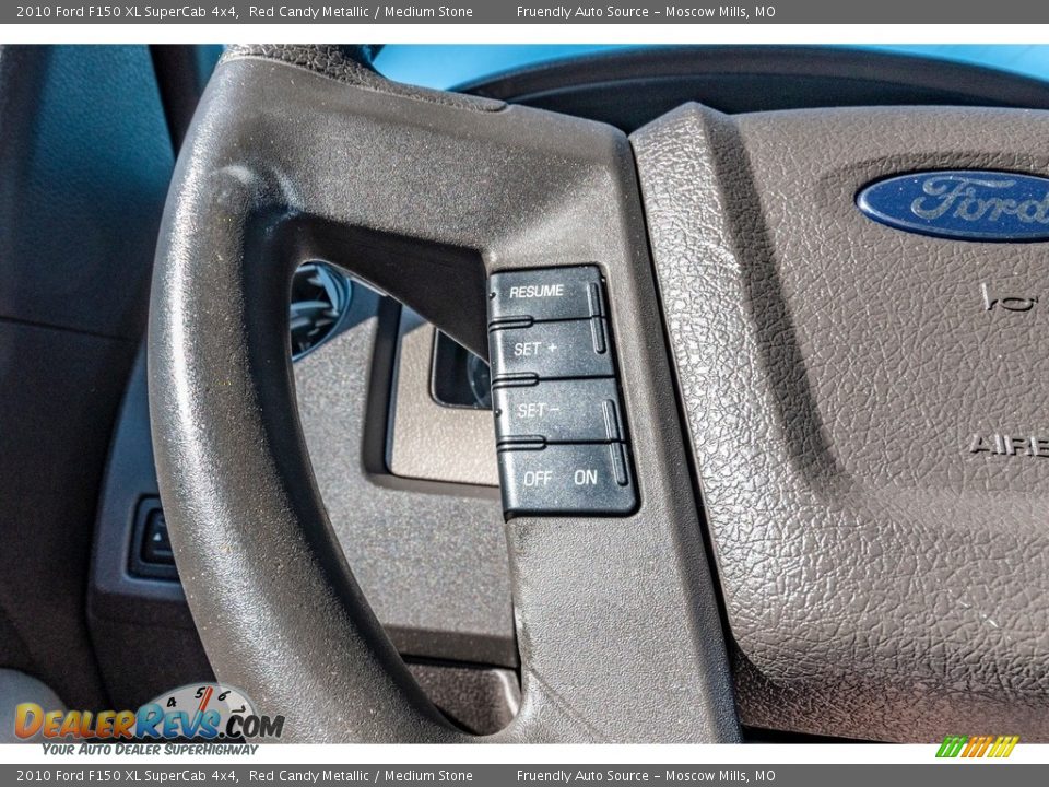 2010 Ford F150 XL SuperCab 4x4 Red Candy Metallic / Medium Stone Photo #34