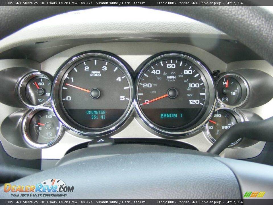 2009 GMC Sierra 2500HD Work Truck Crew Cab 4x4 Summit White / Dark Titanium Photo #29