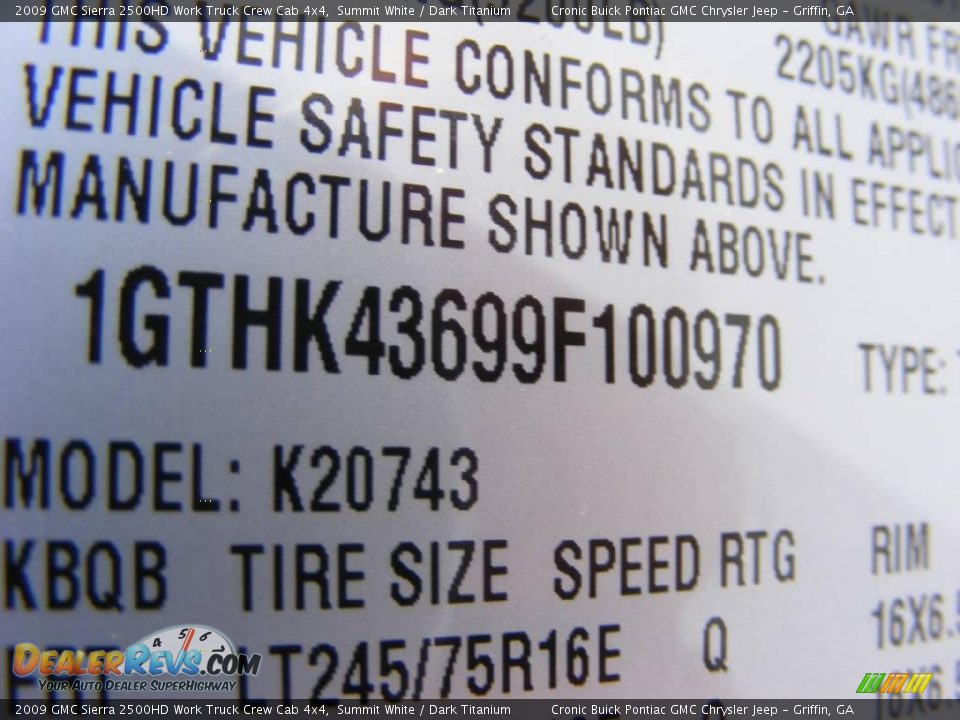 2009 GMC Sierra 2500HD Work Truck Crew Cab 4x4 Summit White / Dark Titanium Photo #33