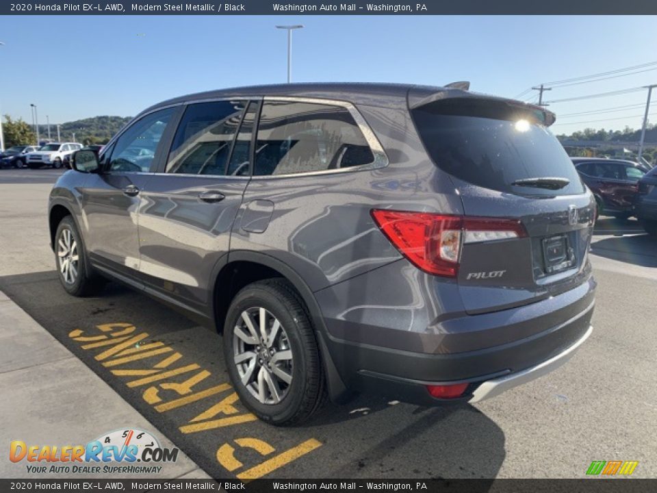 2020 Honda Pilot EX-L AWD Modern Steel Metallic / Black Photo #5