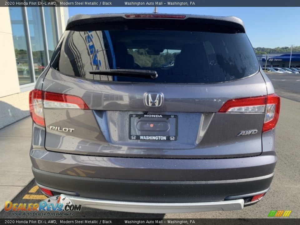 2020 Honda Pilot EX-L AWD Modern Steel Metallic / Black Photo #6