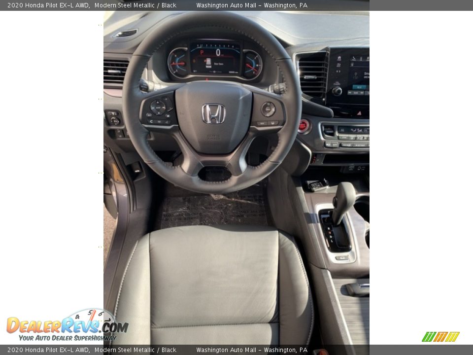 2020 Honda Pilot EX-L AWD Modern Steel Metallic / Black Photo #13