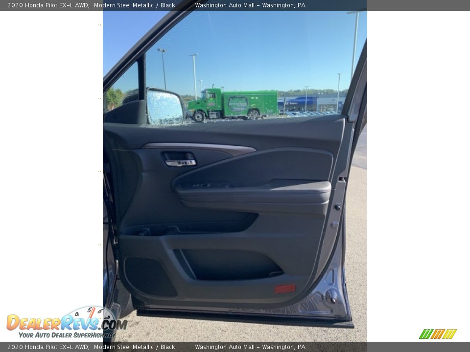 2020 Honda Pilot EX-L AWD Modern Steel Metallic / Black Photo #31