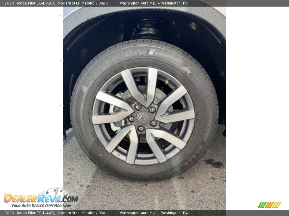 2020 Honda Pilot EX-L AWD Modern Steel Metallic / Black Photo #35