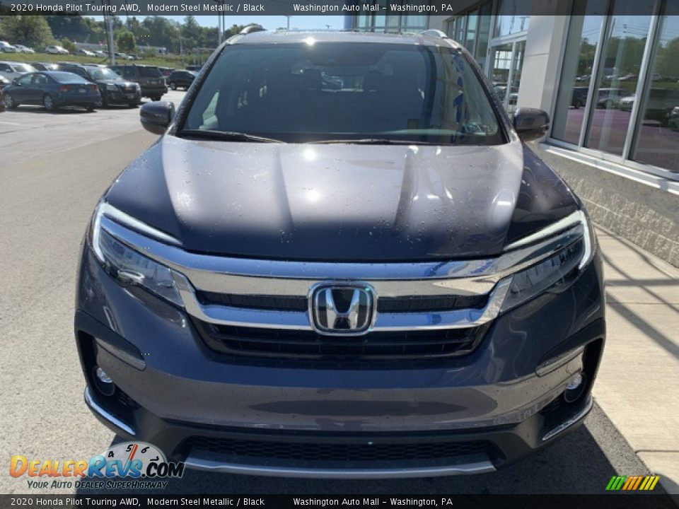 2020 Honda Pilot Touring AWD Modern Steel Metallic / Black Photo #3