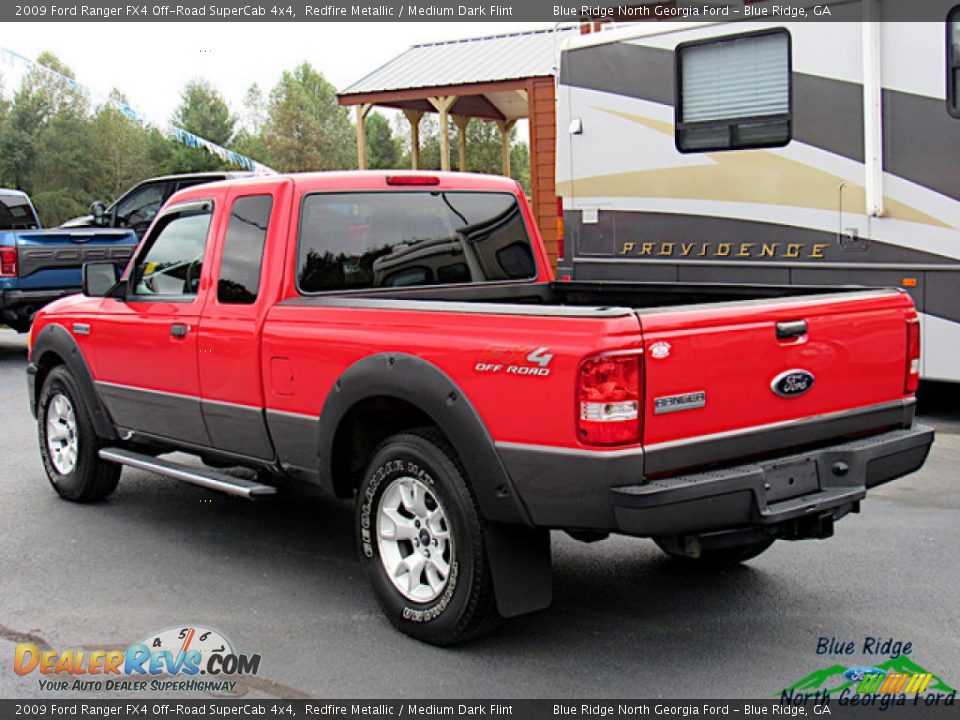 2009 Ford Ranger FX4 Off-Road SuperCab 4x4 Redfire Metallic / Medium Dark Flint Photo #3