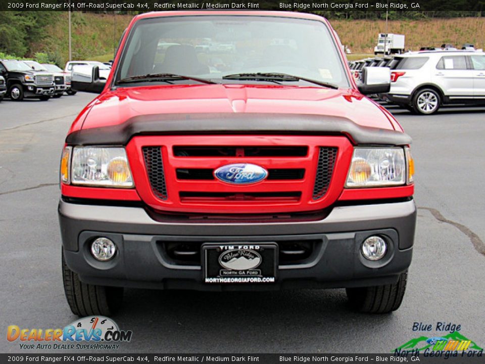 2009 Ford Ranger FX4 Off-Road SuperCab 4x4 Redfire Metallic / Medium Dark Flint Photo #8
