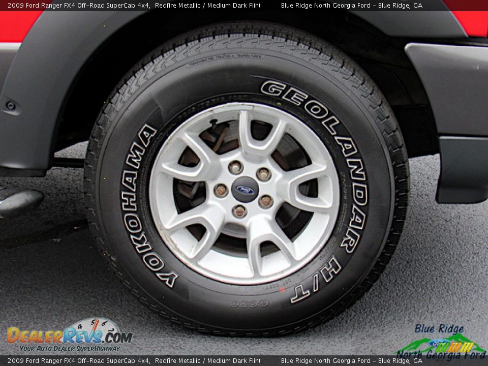 2009 Ford Ranger FX4 Off-Road SuperCab 4x4 Redfire Metallic / Medium Dark Flint Photo #9