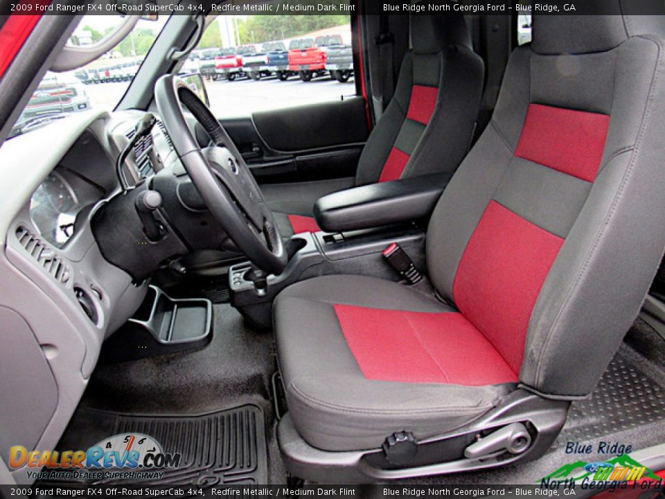 2009 Ford Ranger FX4 Off-Road SuperCab 4x4 Redfire Metallic / Medium Dark Flint Photo #11