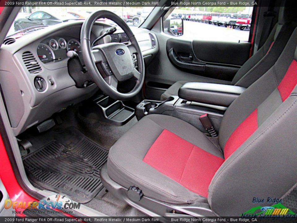 2009 Ford Ranger FX4 Off-Road SuperCab 4x4 Redfire Metallic / Medium Dark Flint Photo #24
