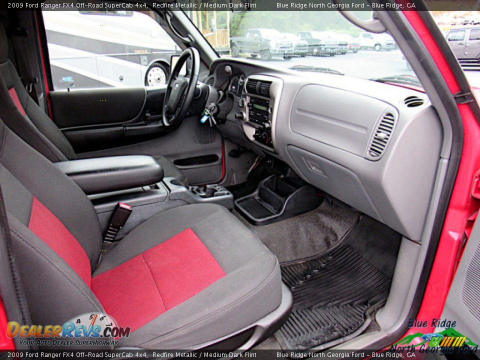 2009 Ford Ranger FX4 Off-Road SuperCab 4x4 Redfire Metallic / Medium Dark Flint Photo #25