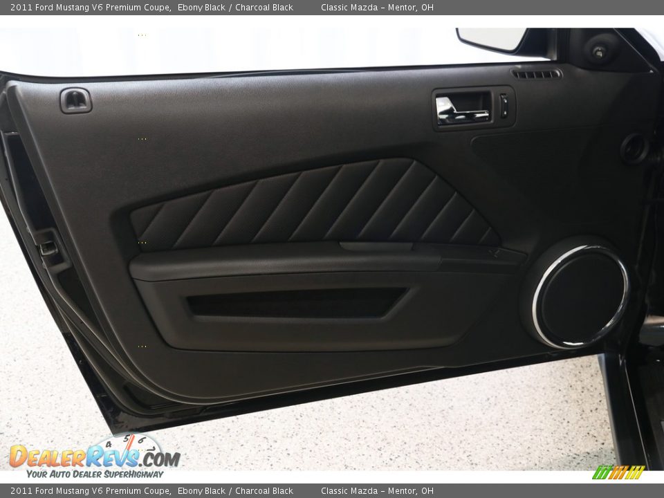 2011 Ford Mustang V6 Premium Coupe Ebony Black / Charcoal Black Photo #4