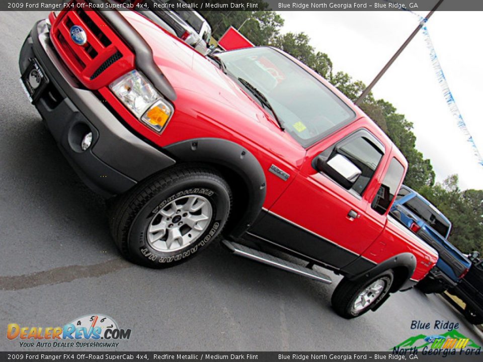 2009 Ford Ranger FX4 Off-Road SuperCab 4x4 Redfire Metallic / Medium Dark Flint Photo #26