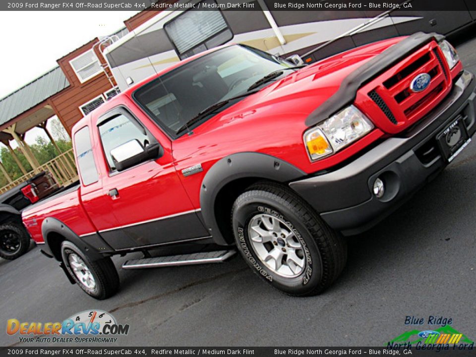 2009 Ford Ranger FX4 Off-Road SuperCab 4x4 Redfire Metallic / Medium Dark Flint Photo #27