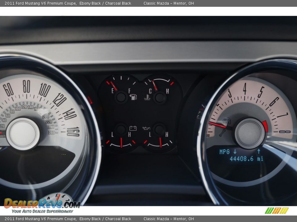 2011 Ford Mustang V6 Premium Coupe Ebony Black / Charcoal Black Photo #8