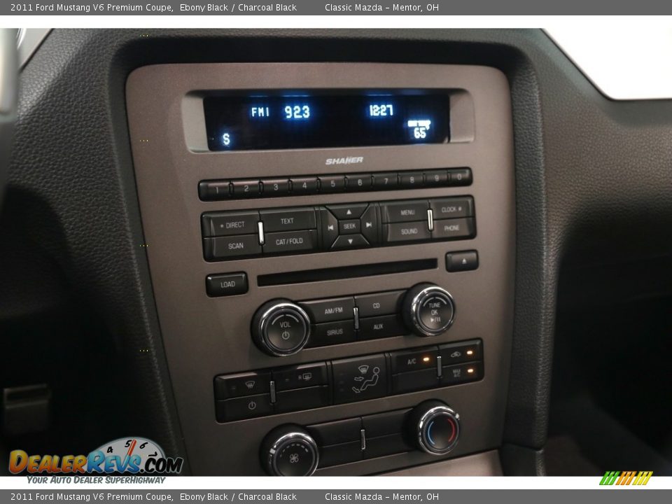 2011 Ford Mustang V6 Premium Coupe Ebony Black / Charcoal Black Photo #9