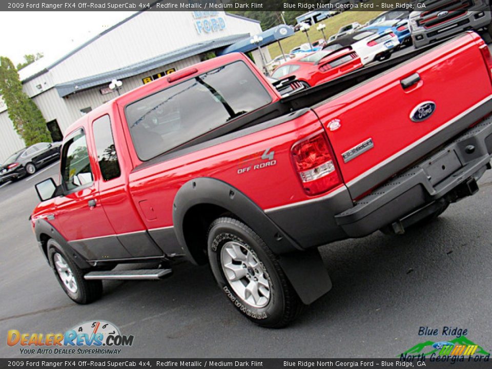 2009 Ford Ranger FX4 Off-Road SuperCab 4x4 Redfire Metallic / Medium Dark Flint Photo #29