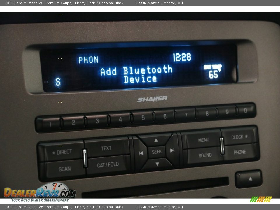 2011 Ford Mustang V6 Premium Coupe Ebony Black / Charcoal Black Photo #11
